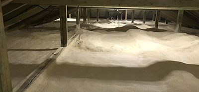 Padlás födém szigetelés purhabbal